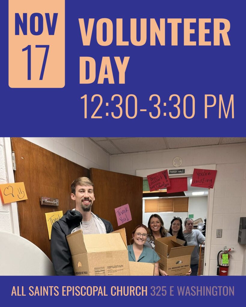 Chamber Volunteer Day: All Saints Episcopal Church flyer