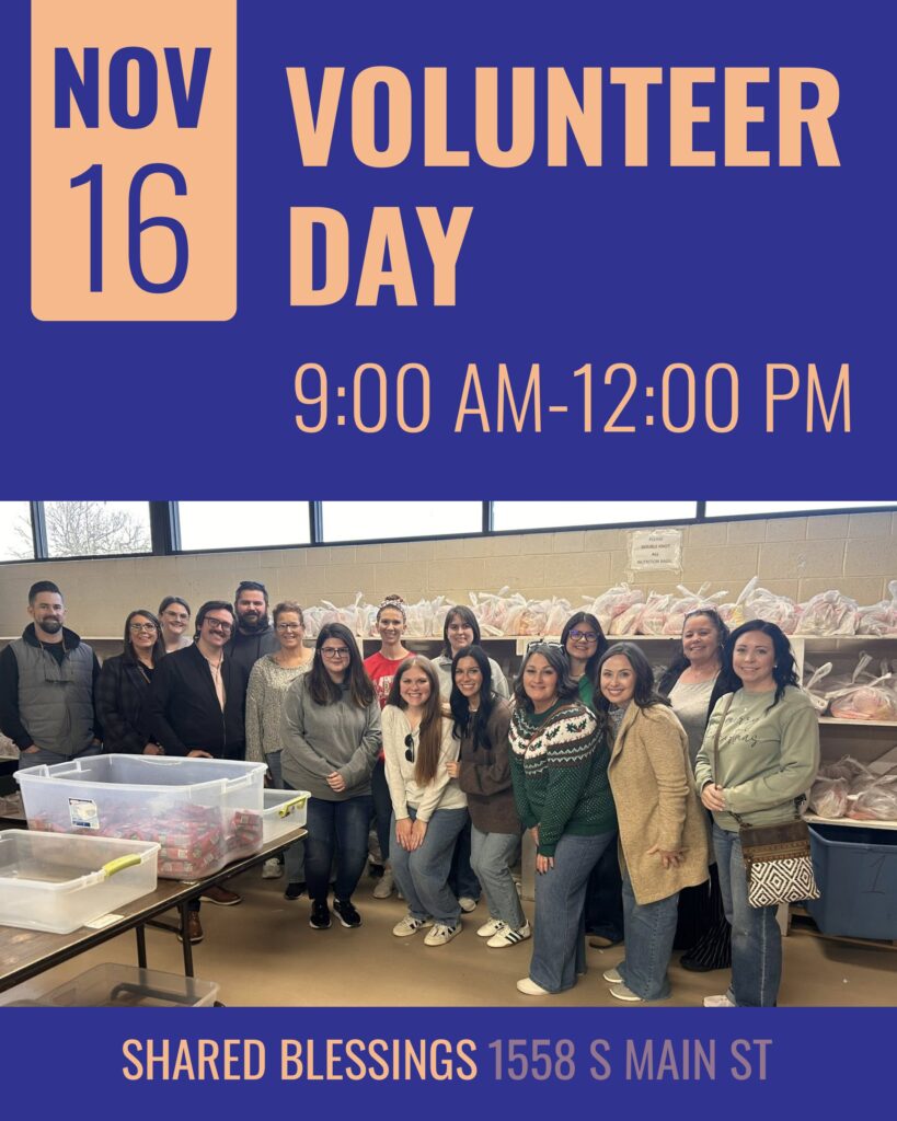 Chamber Volunteer Day: Shared Blessings flyer